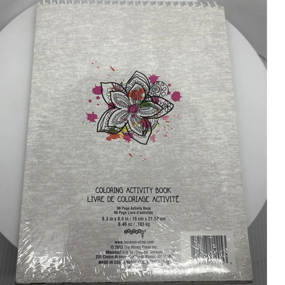 Coloring Activity‎ Book Iscream Color Your Life With Art 96 Pages NEW